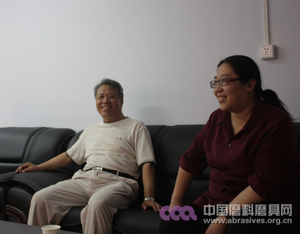 磨料磨具分會周金龍副秘書長蒞臨中國磨料磨具網指導工作