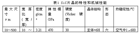 SiC材料的制備技術及其新產(chǎn)品