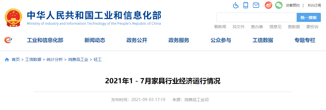 1-7月家具行業(yè)營收增長25.2%，企業(yè)數(shù)達(dá)6557