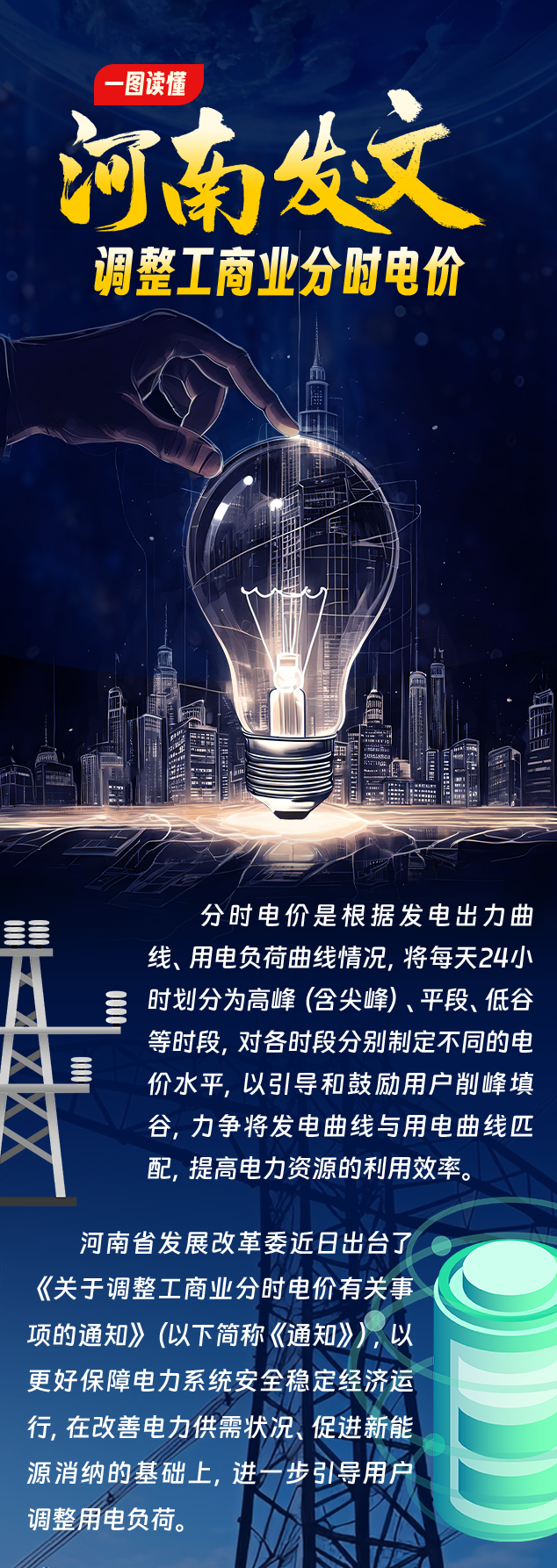 河南6月1日起調整工商業分時電價！